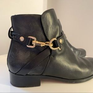 MULBERRY BLACK ANKLE BOOTIES